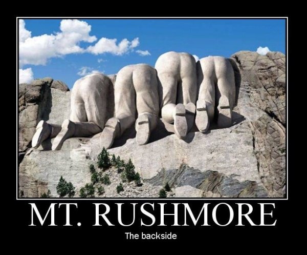 Mount Rushmore From Behind